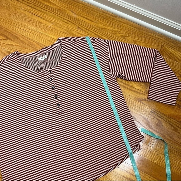 Madewell Double-Faced Henley Tee in Stripe - Picture 16 of 16
